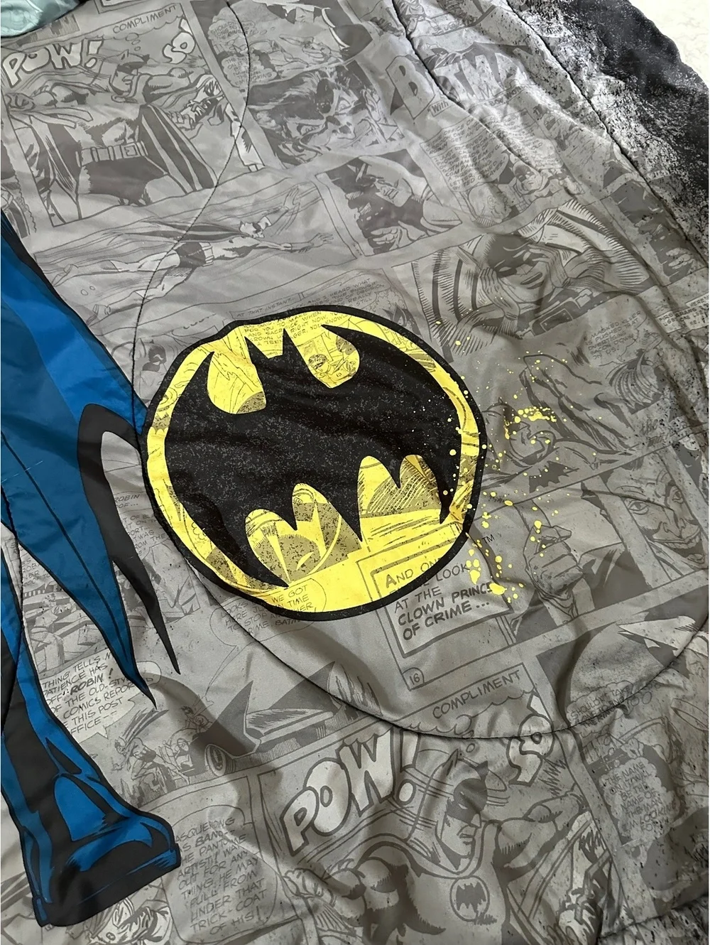 Vintage 1992 Y2K Batman Twin Comforter Set DC Comics Retro Comic Panels